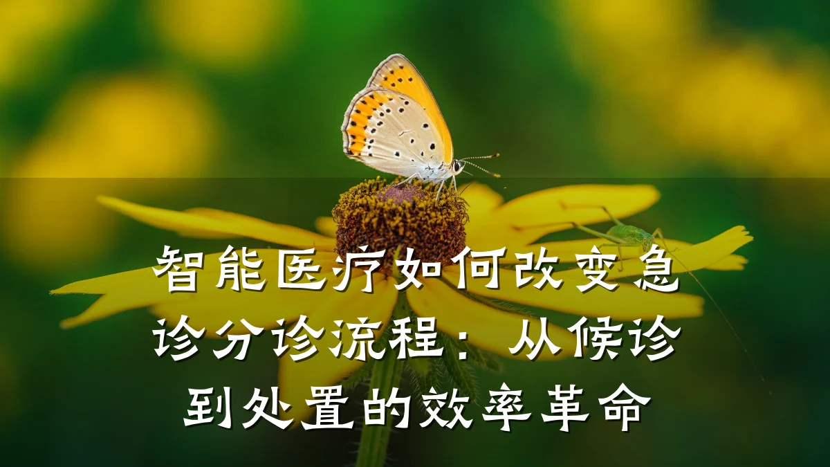 智能医疗如何改变急诊分诊流程：从候诊到处置的效率革命