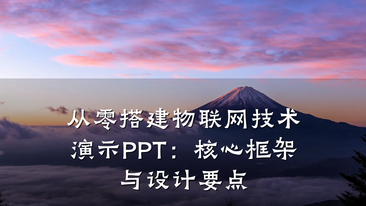 从零搭建物联网技术演示PPT：核心框架与设计要点