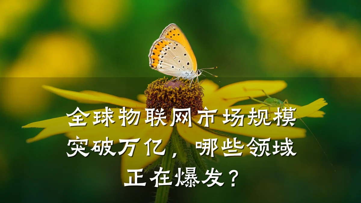 全球物联网市场规模突破万亿，哪些领域正在爆发？