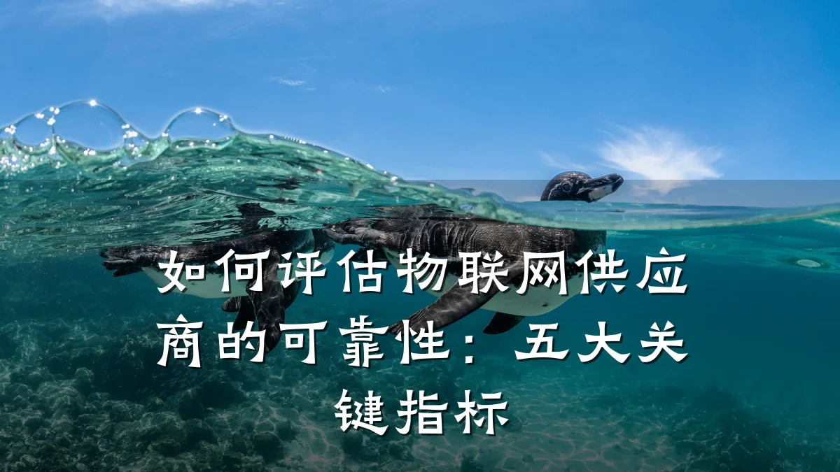如何评估物联网供应商的可靠性：五大关键指标