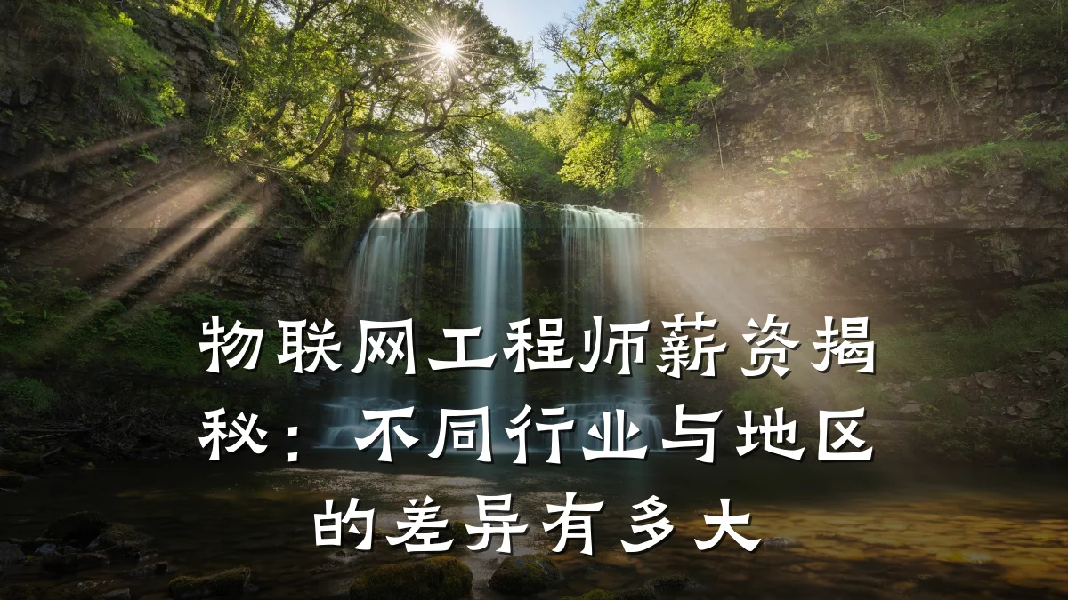 物联网工程师薪资揭秘：不同行业与地区的差异有多大