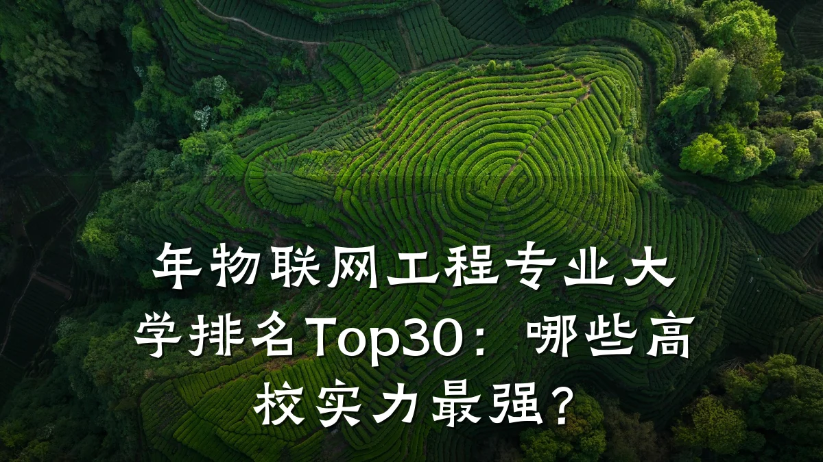 年物联网工程专业大学排名Top30：哪些高校实力最强？