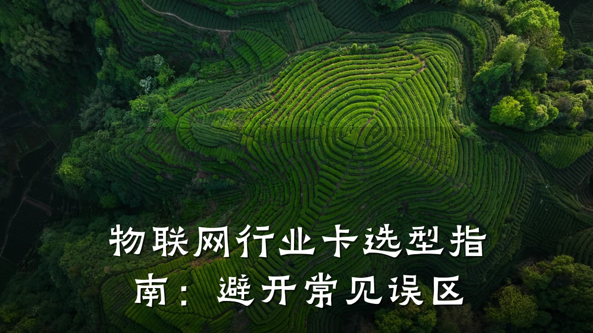 物联网行业卡选型指南：避开常见误区