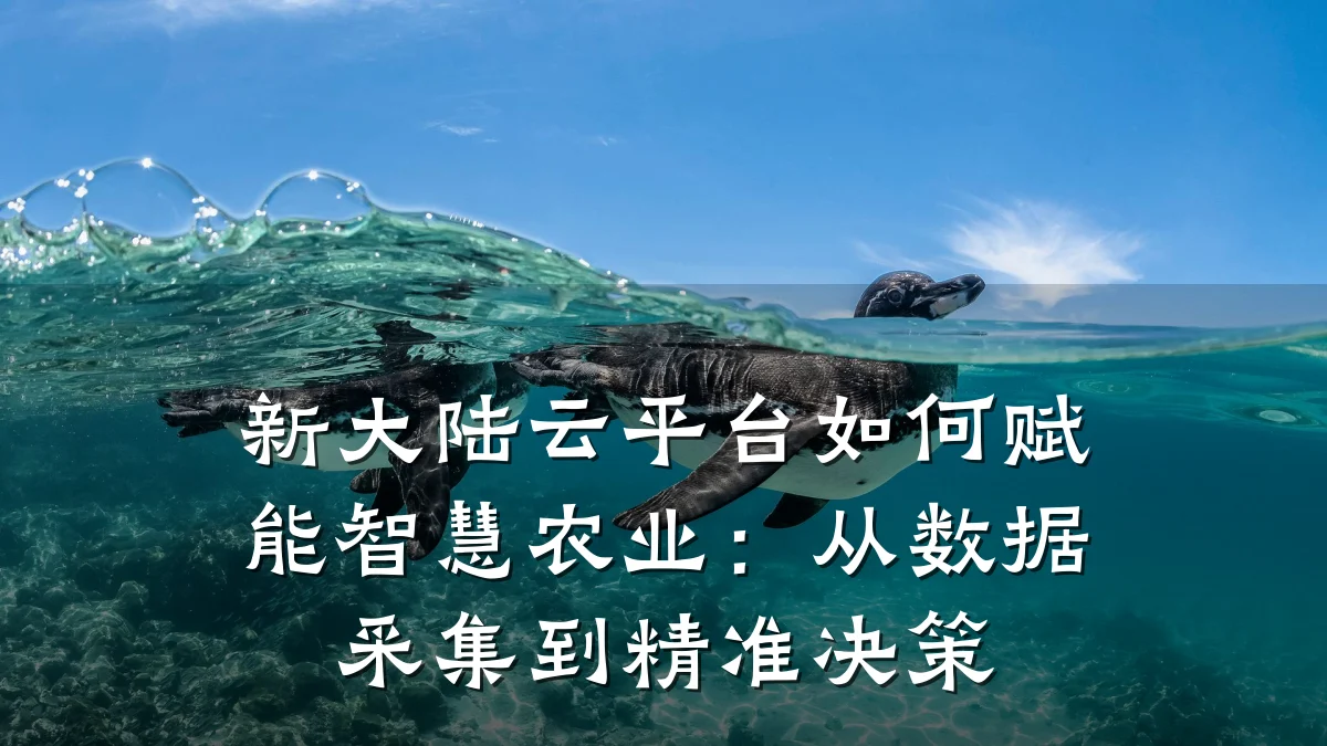 新大陆云平台如何赋能智慧农业：从数据采集到精准决策