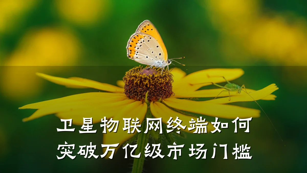 卫星物联网终端如何突破万亿级市场门槛