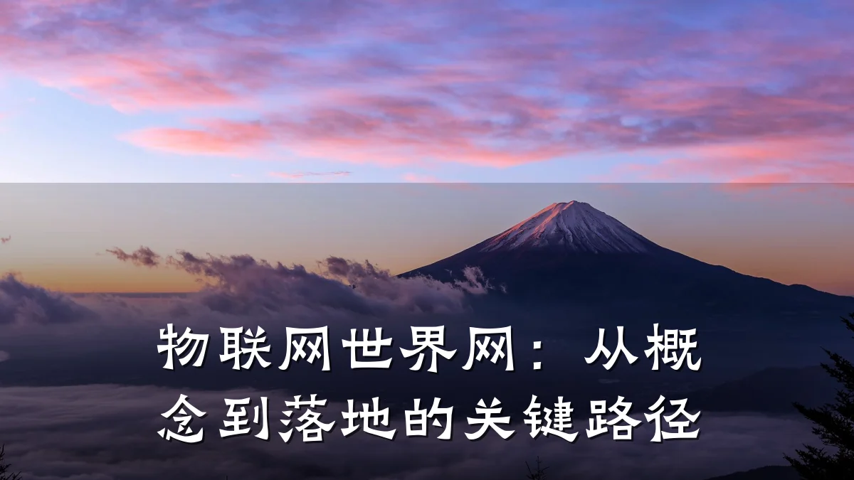 物联网世界网：从概念到落地的关键路径