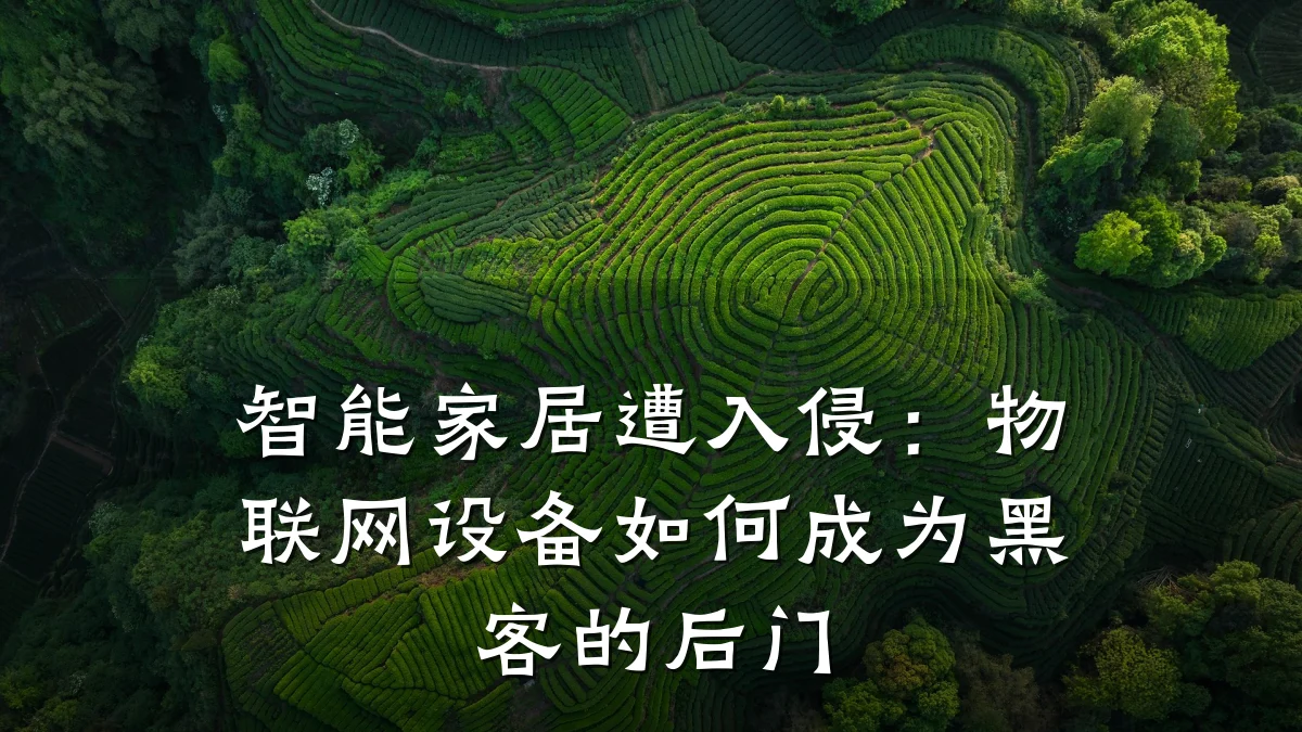 智能家居遭入侵：物联网设备如何成为黑客的后门