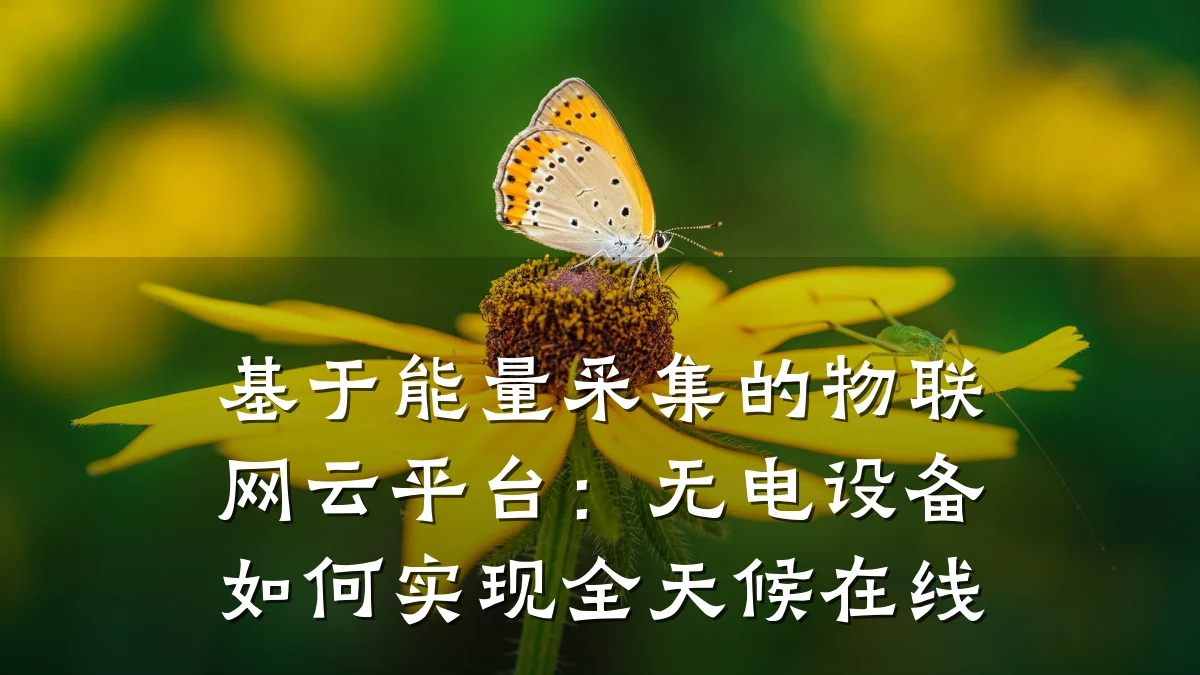 基于能量采集的物联网云平台：无电设备如何实现全天候在线