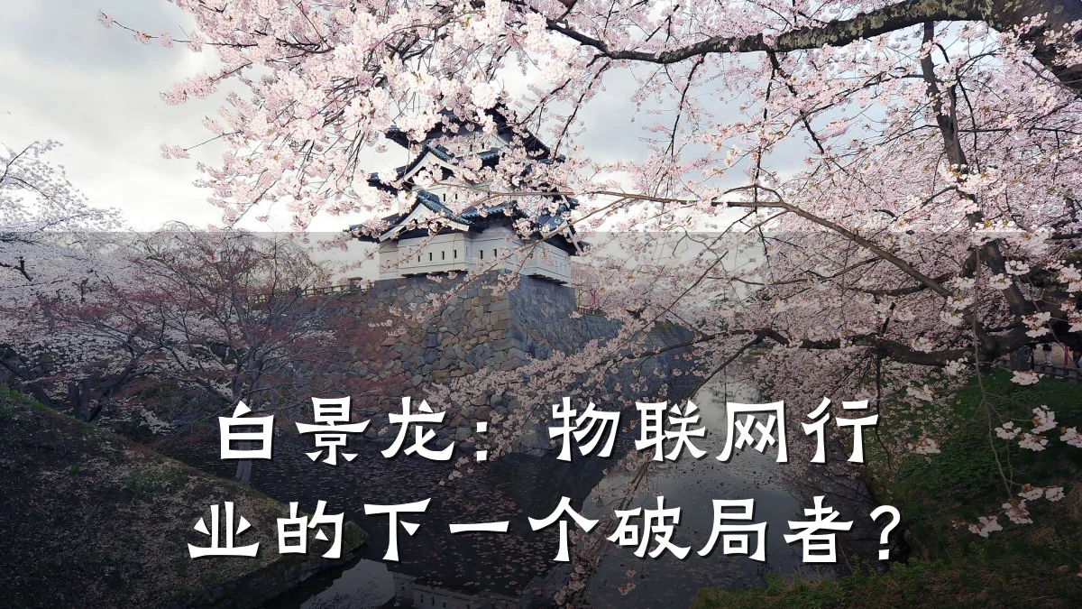 白景龙：物联网行业的下一个破局者？