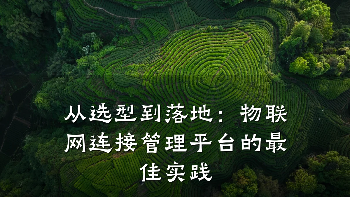 从选型到落地：物联网连接管理平台的最佳实践