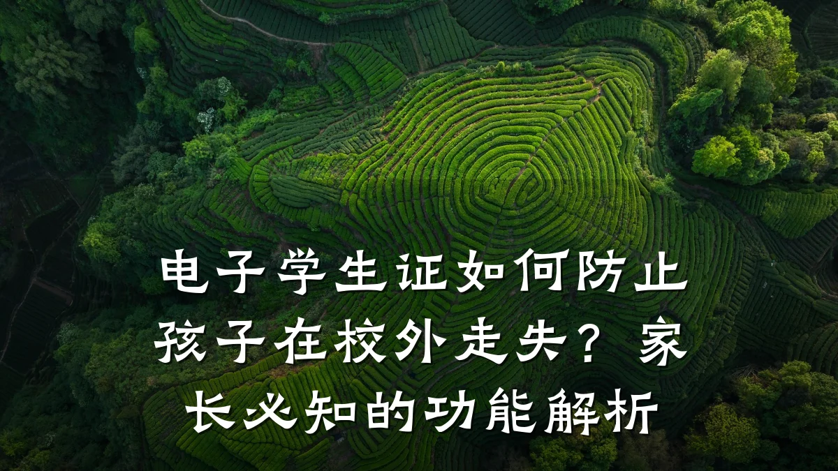 电子学生证如何防止孩子在校外走失？家长必知的功能解析