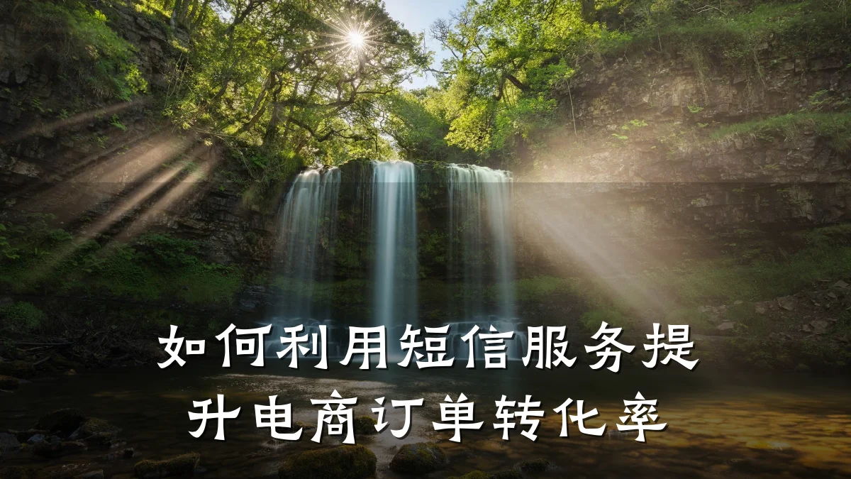 如何利用短信服务提升电商订单转化率