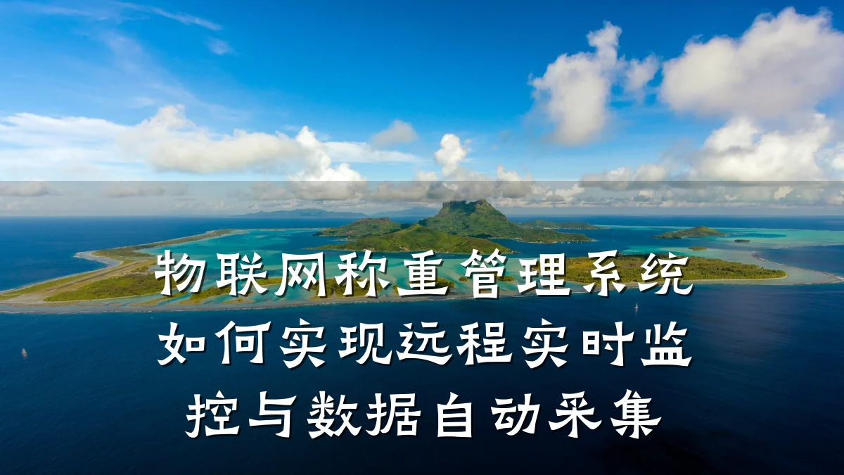 物联网称重管理系统如何实现远程实时监控与数据自动采集