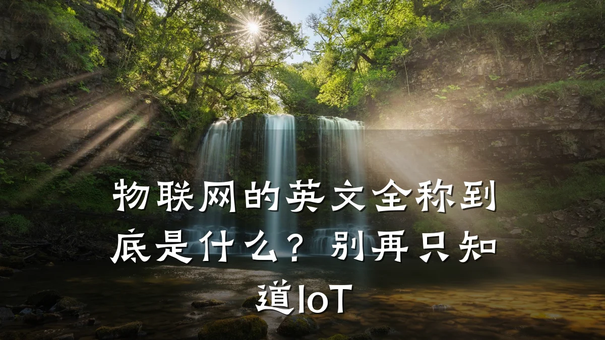 物联网的英文全称到底是什么？别再只知道IoT