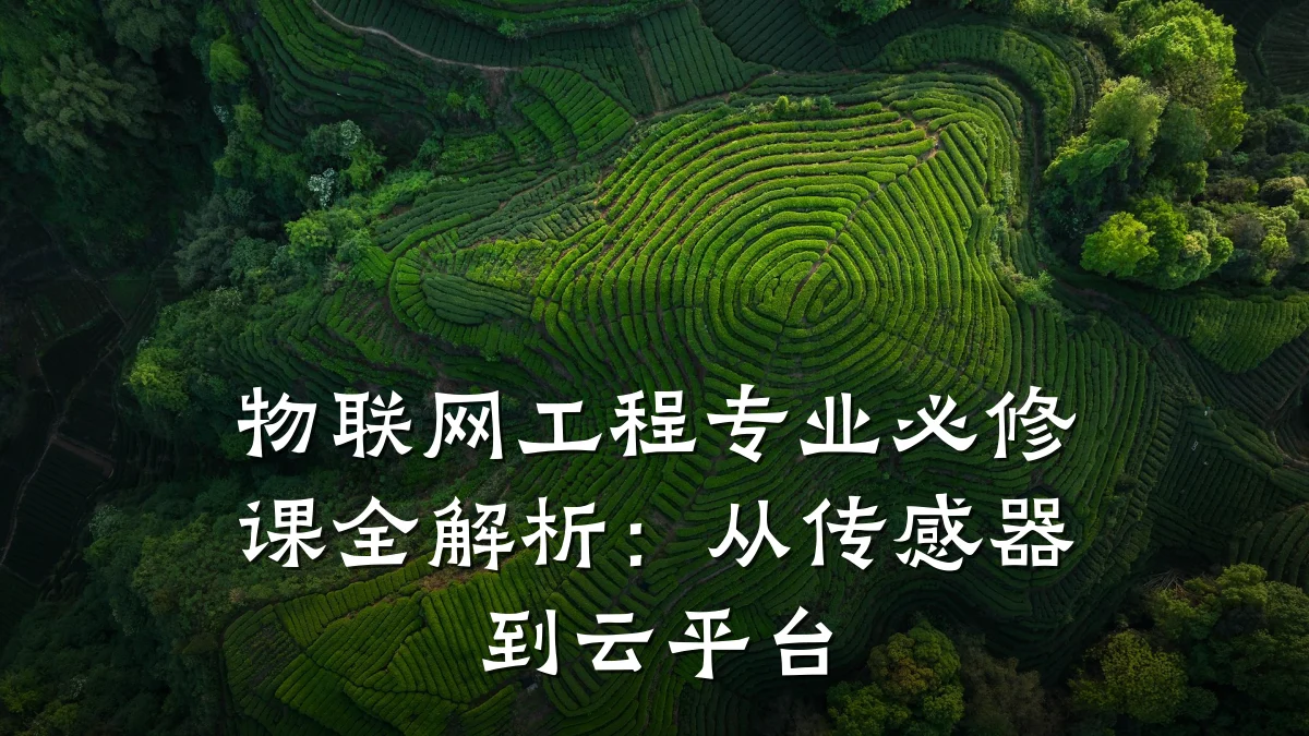 物联网工程专业必修课全解析：从传感器到云平台