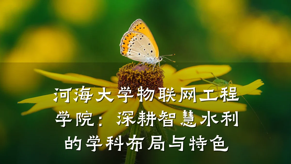 河海大学物联网工程学院:深耕智慧水利的学科布局与特色