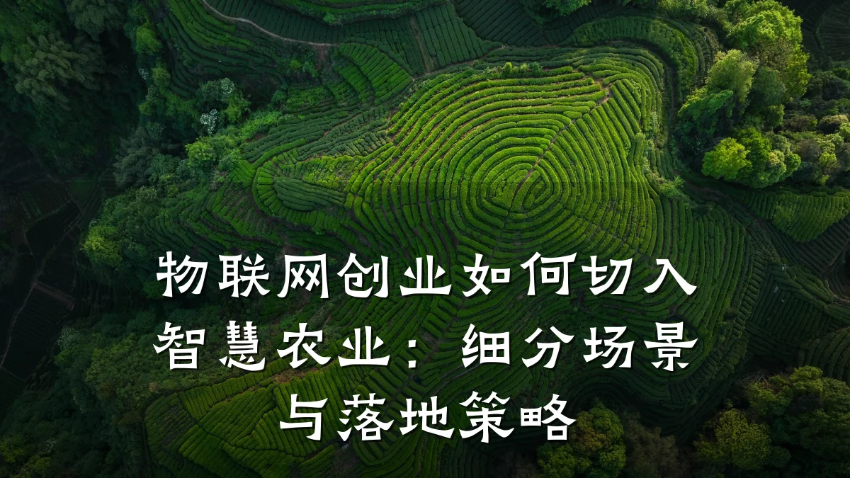 物联网创业如何切入智慧农业:细分场景与落地策略