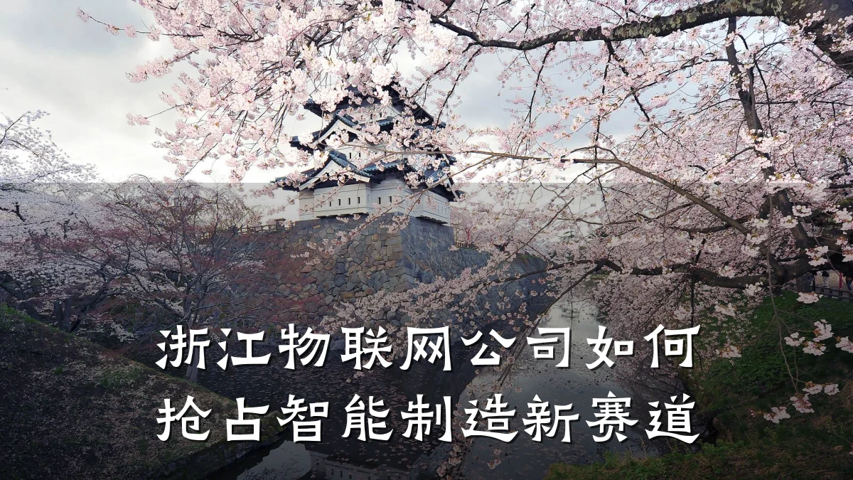 浙江物联网公司如何抢占智能制造新赛道