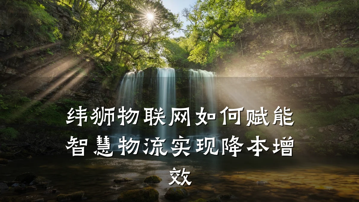 纬狮物联网如何赋能智慧物流实现降本增效