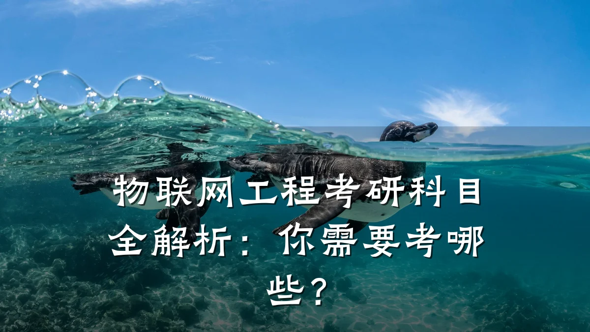 物联网工程考研科目全解析:你需要考哪些?