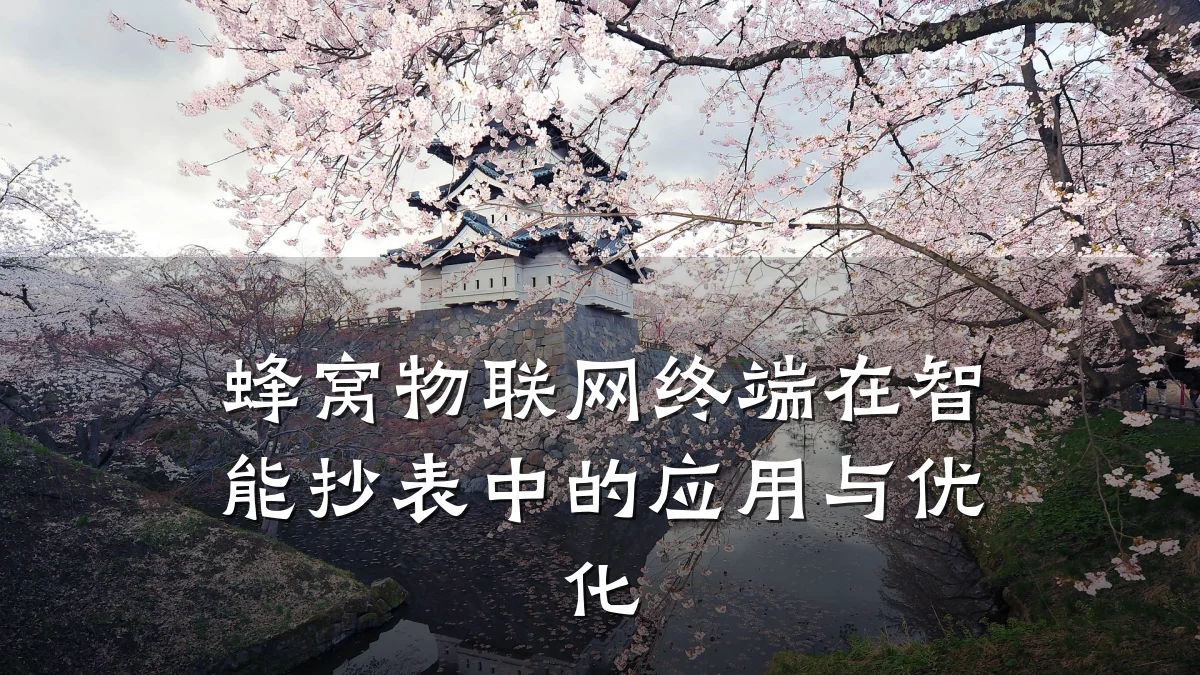蜂窝物联网终端在智能抄表中的应用与优化