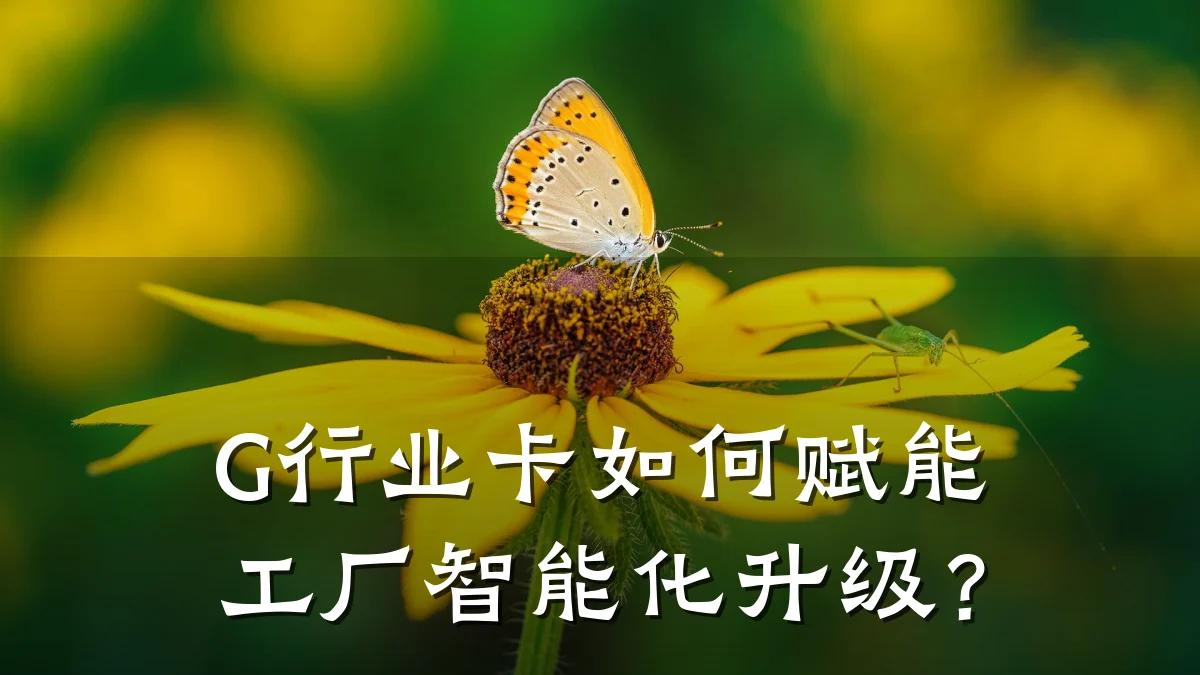 G行业卡如何赋能工厂智能化升级?