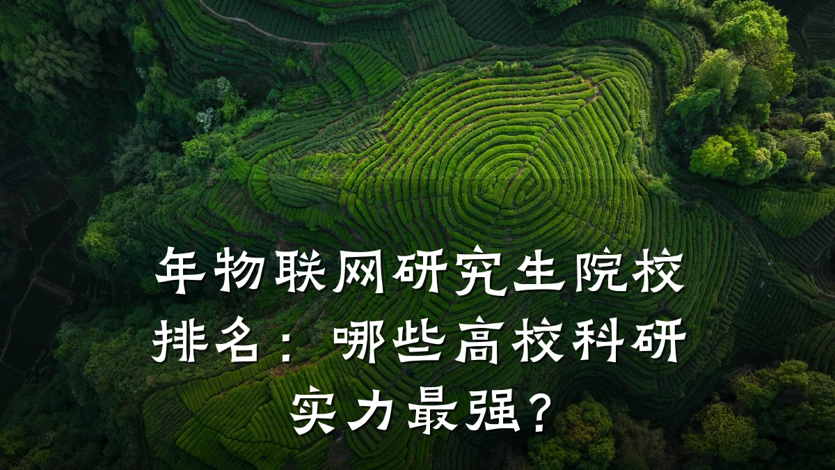 年物联网研究生院校排名:哪些高校科研实力最强?