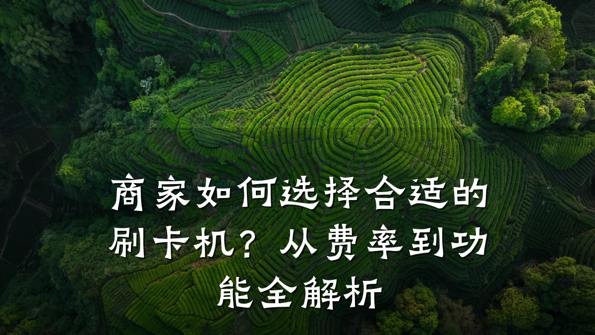 商家如何选择合适的刷卡机？从费率到功能全解析