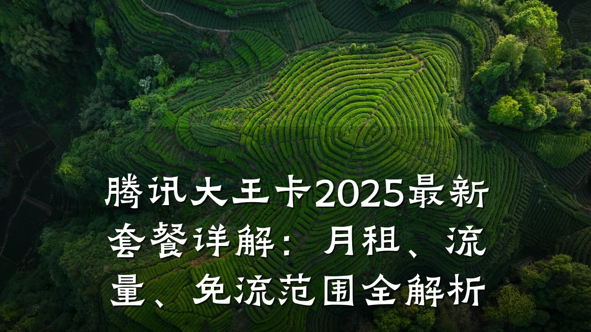 腾讯大王卡2025最新套餐详解:月租、流量、免流范围全解析