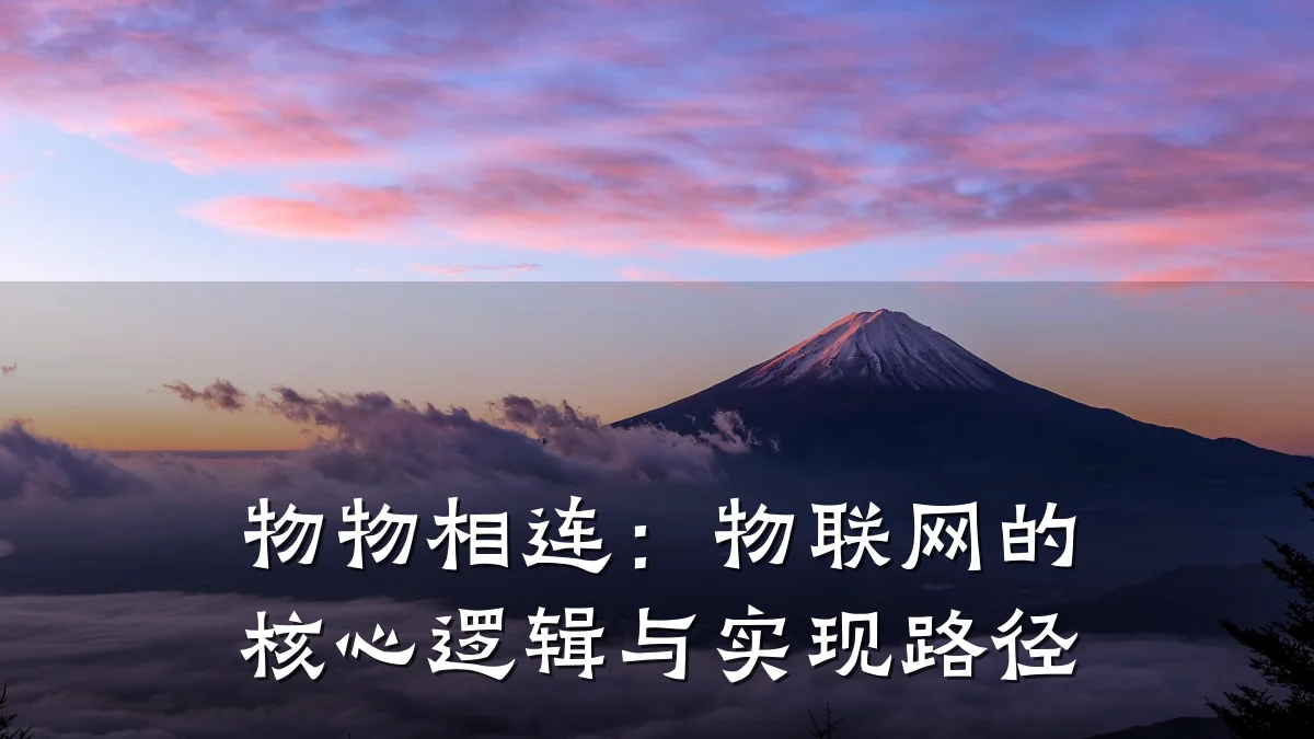 物物相连:物联网的核心逻辑与实现路径